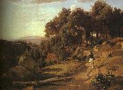 A View near Volterra_1,  Jean Baptiste Camille  Corot